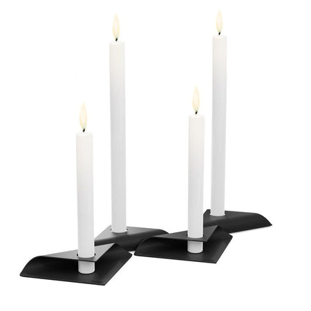 Höfats Square Candle Kandelaar Zwart - Firesite