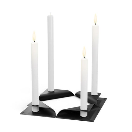 Höfats Square Candle Kandelaar Zwart