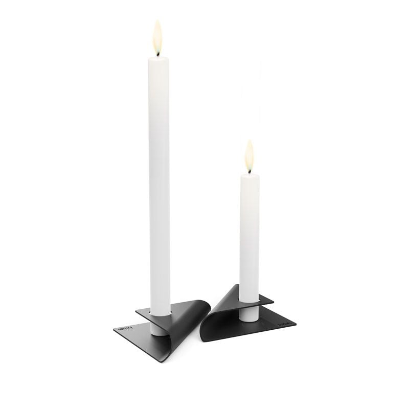 Höfats Square Candle Kandelaar Zwart - Firesite