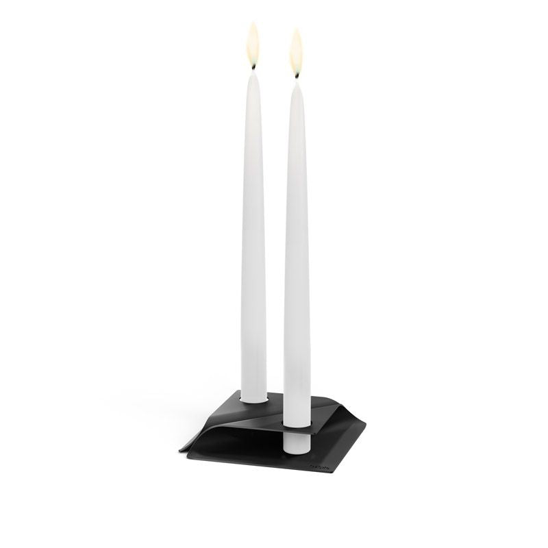 Höfats Square Candle Kandelaar Zwart - Firesite