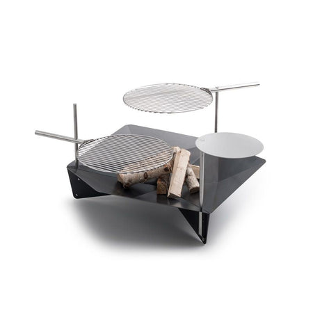 Höfats Triple vuurschaal tafel en warmhoudplaat - Firesite