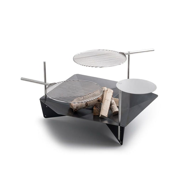 Höfats Triple vuurschaal tafel en warmhoudplaat - Firesite