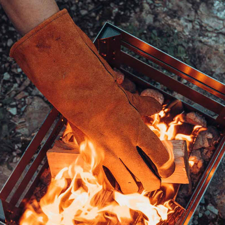 Höfats Vuurvaste handschoenen Leer - Firesite