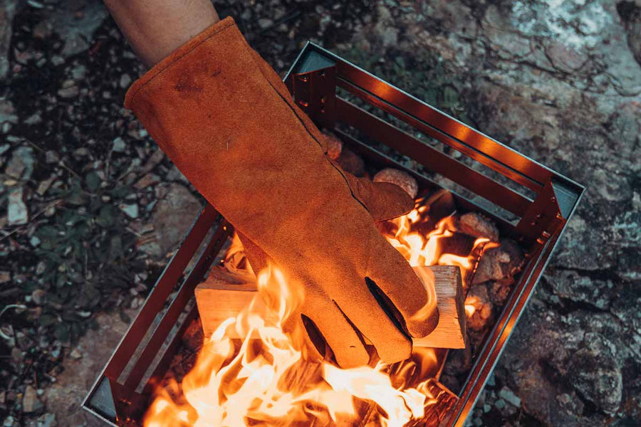 Höfats Vuurvaste handschoenen Leer - Firesite