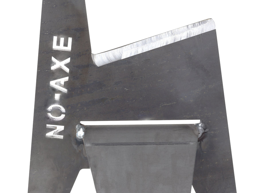 NO-AXE Houtklover blank staal met Hamer - Firesite