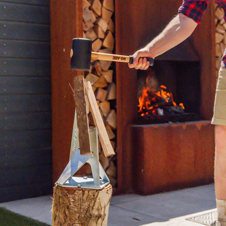 NO-AXE Houtklover gegalvaniseerd met Hamer - Firesite