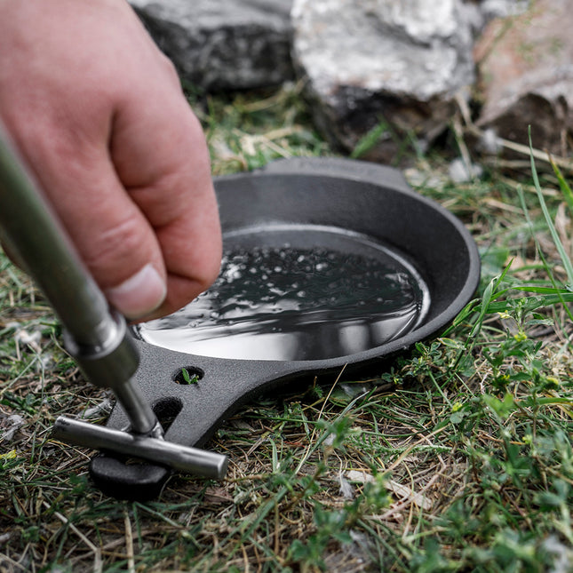Petromax Gietijzeren Koekenpan met Telescopische Steel 5