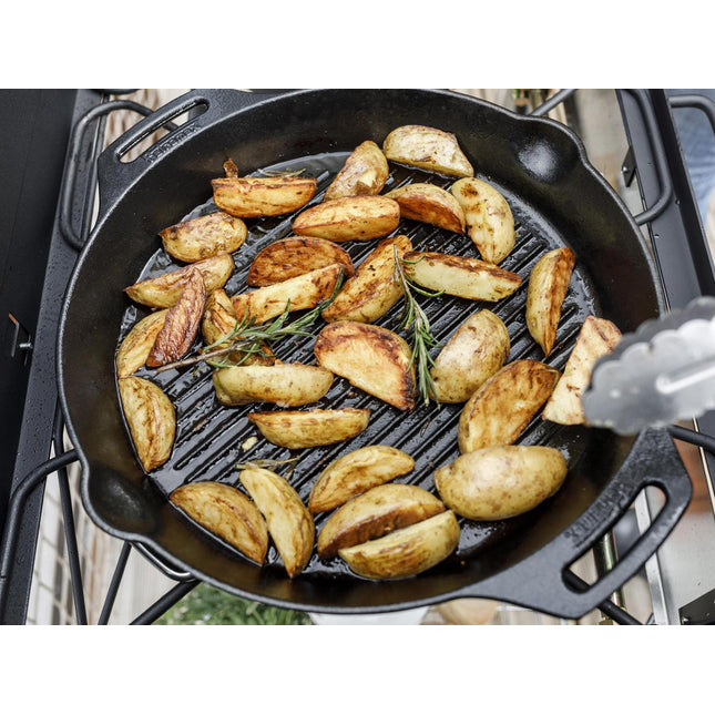 Petromax Gietijzeren Grill Skillet met 2 Handvatten 35 cm 3
