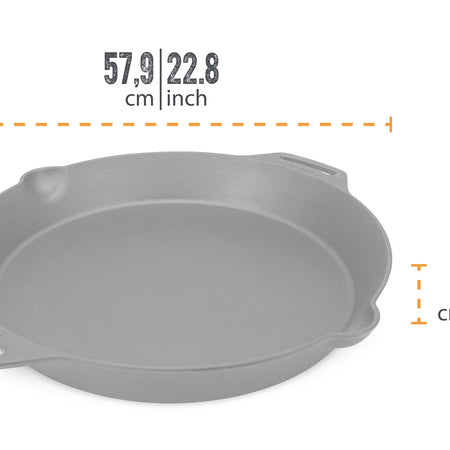 Petromax Gietijzeren Skillet 2 handvatten FP50H-t pan 50cm 6
