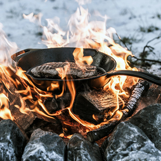 Petromax Gietijzeren Grill Skillet met Steel 30 cm 4