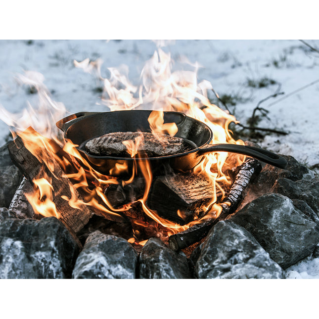 Petromax Gietijzeren Grill Skillet met Steel 30 cm 4