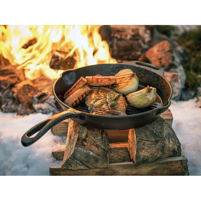 Petromax Gietijzeren Grill Skillet met Steel 30 cm 6