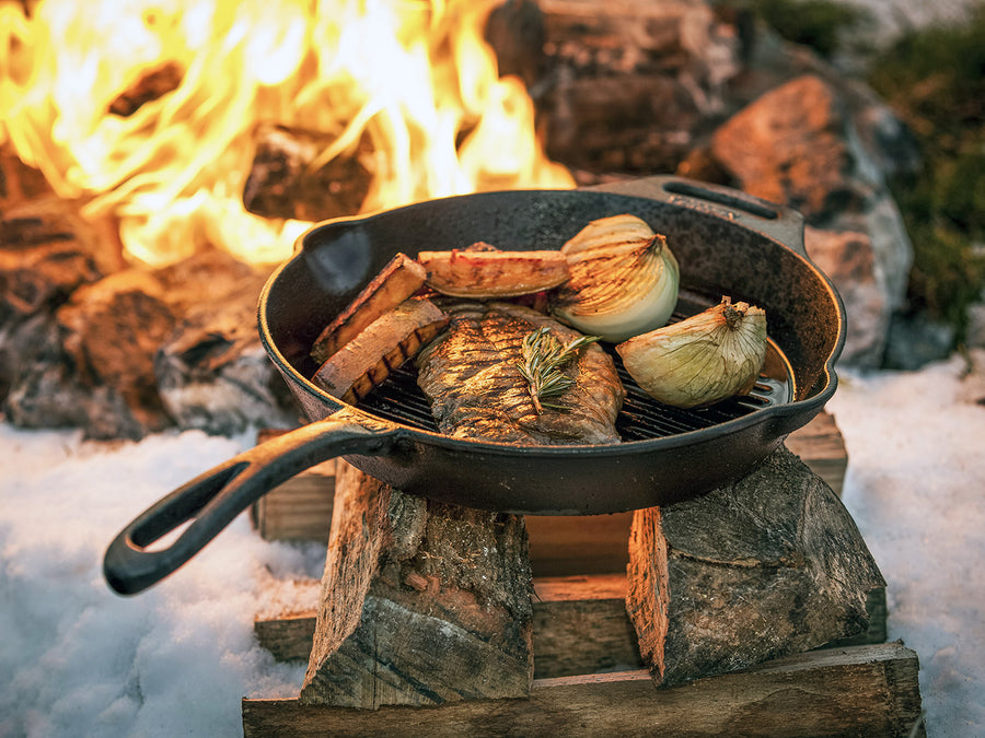 Petromax Gietijzeren Grill Skillet met Steel 30 cm 6