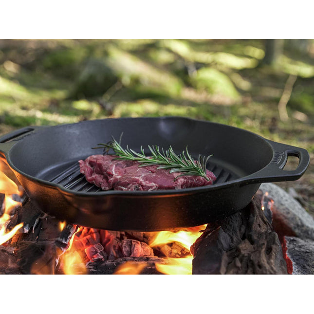 Petromax Gietijzeren Grill Skillet met 2 Handvatten 30 cm 3