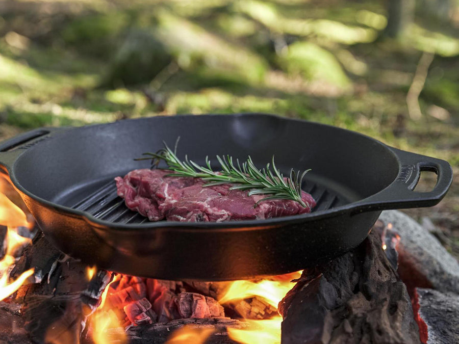 Petromax Gietijzeren Grill Skillet met 2 Handvatten 30 cm 3