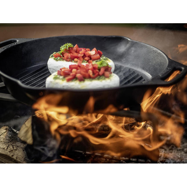 Petromax Gietijzeren Grill Skillet met 2 Handvatten 30 cm 5