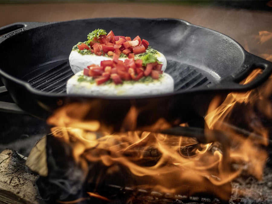 Petromax Gietijzeren Grill Skillet met 2 Handvatten 30 cm 5
