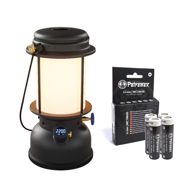 Petromax LM500 LED-lantaarn + batterijen