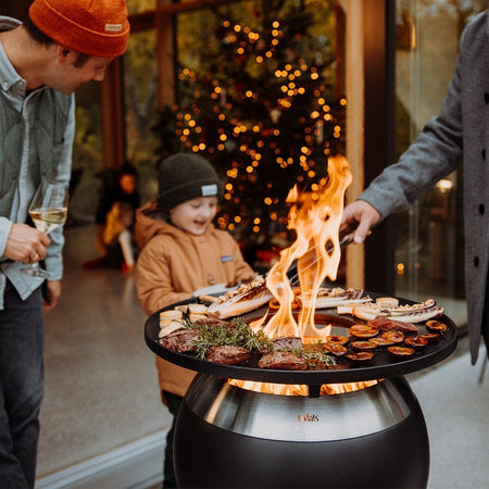 Höfats MOON 45 Grillset hoog Vuurschaal + Plancha - Firesite