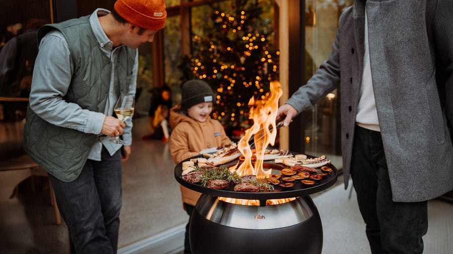 Höfats MOON 45 Grillset hoog Vuurschaal + Plancha - Firesite