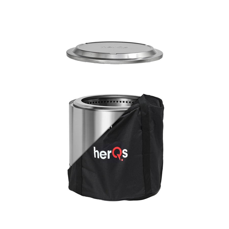 HerQs rookvrije Vuurkorf Blaze + Closer
