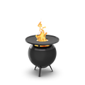 Höfats MOON 45 Grillset laag All Black Vuurschaal + Plancha