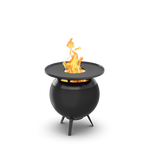 Höfats MOON 45 Grillset laag All Black Vuurschaal + Plancha