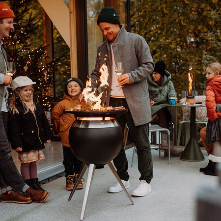 Höfats MOON 45 Grillset hoog Vuurschaal + Plancha - Firesite