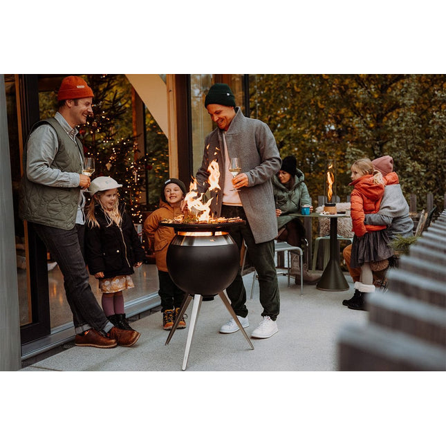 Höfats MOON 45 Grillset hoog Vuurschaal + Plancha - Firesite