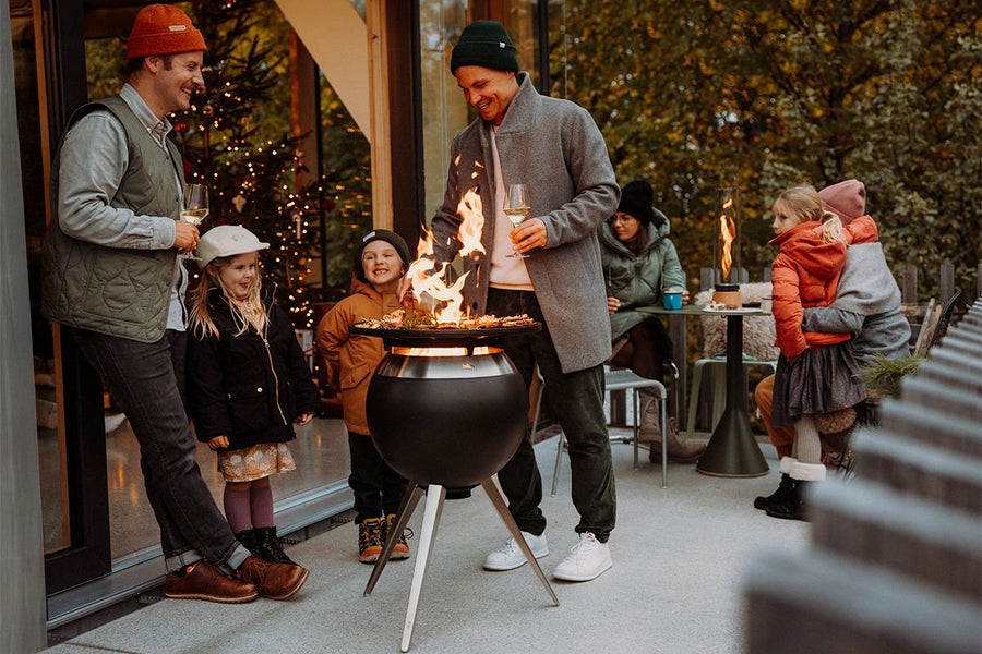 Höfats MOON 45 Grillset hoog Vuurschaal + Plancha - Firesite