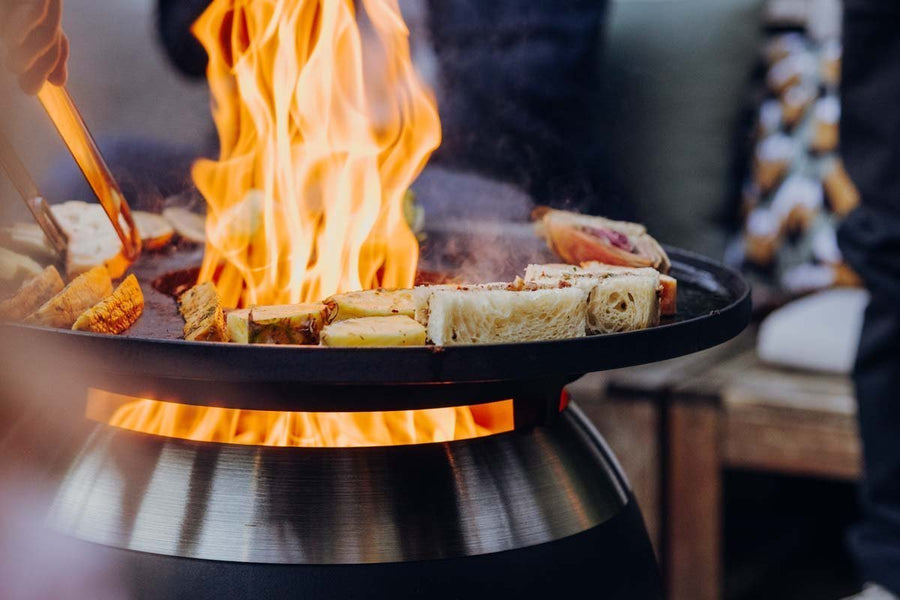 Höfats MOON 45 Grillset laag Vuurschaal + Plancha - Firesite