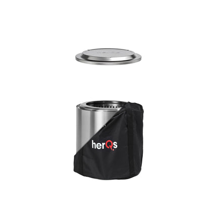 HerQs rookvrije Vuurkorf Cozy + Gratis 100 Igniters + Closer