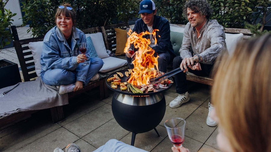 Höfats MOON 45 Grillset laag Vuurschaal + Plancha - Firesite