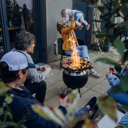 Höfats MOON 45 Grillset laag Vuurschaal + Plancha - Firesite