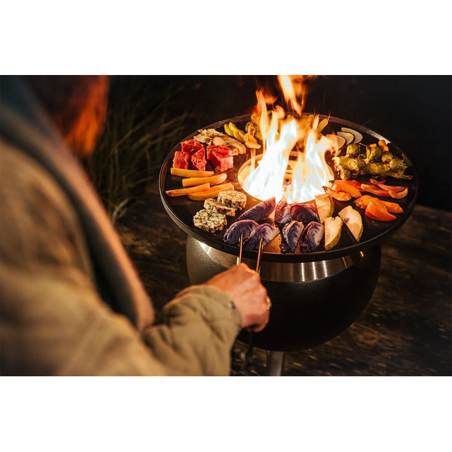 Höfats MOON 45 Grillset hoog Vuurschaal + Plancha - Firesite