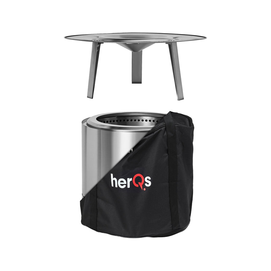 HerQs rookvrije Vuurkorf Blaze + Gratis Aanmaakkrullen + Heater